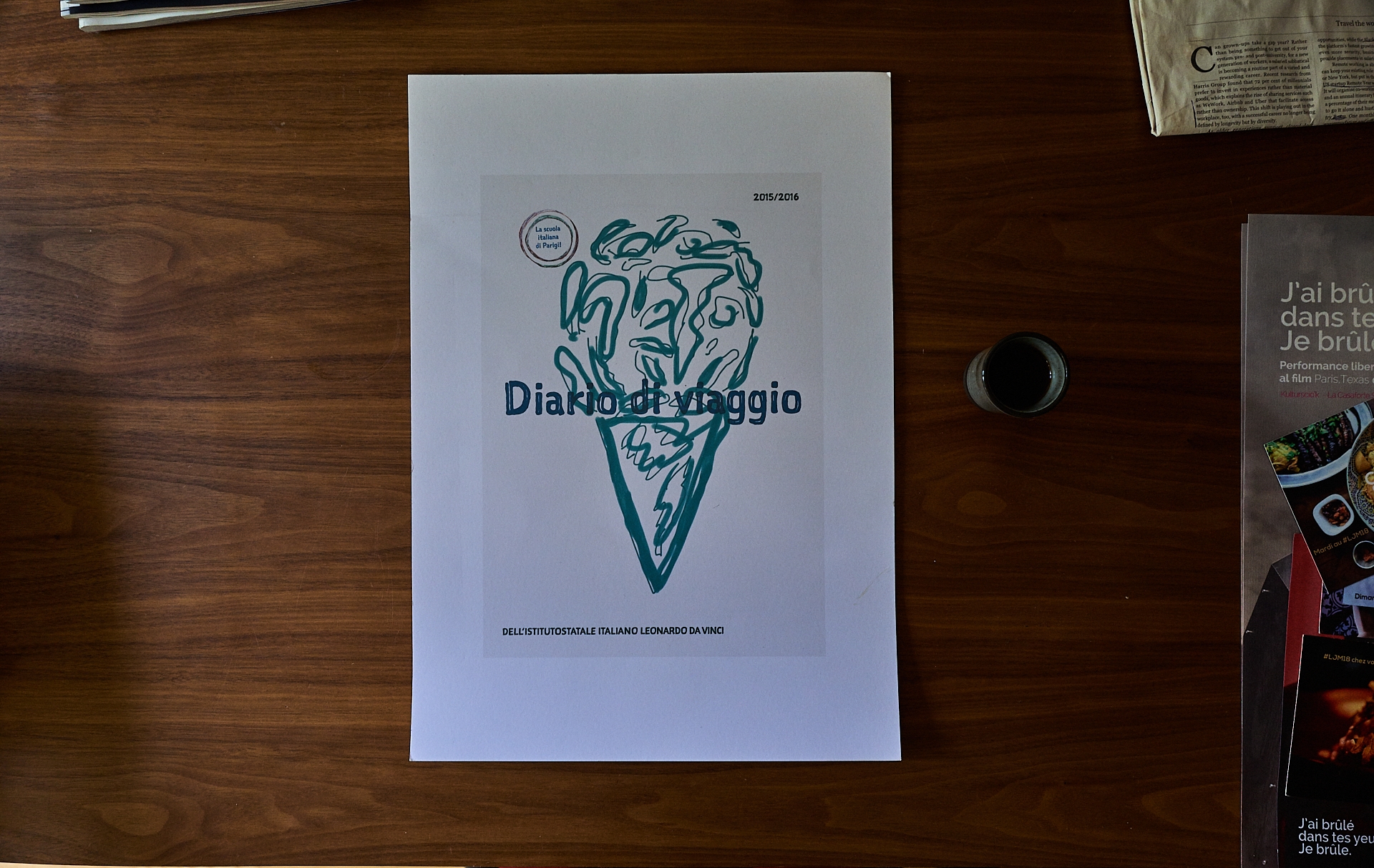 Scuola italiana di Parigi Scuola italiana di Parigi Diario di Viaggio, cover draft