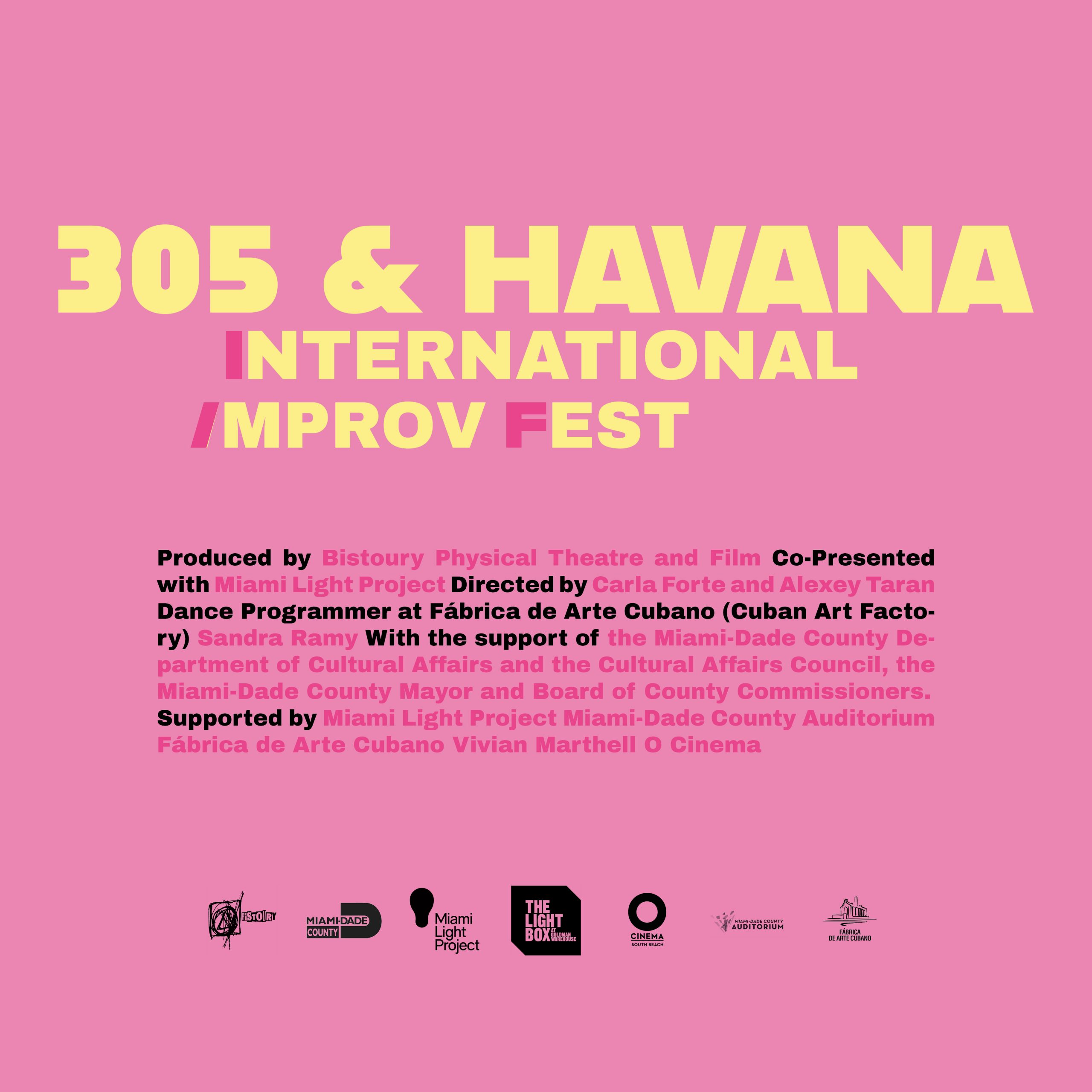 305 & Havana International Improv Festival : visual identity